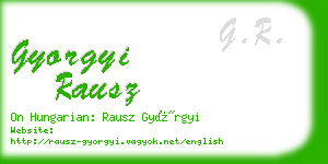 gyorgyi rausz business card